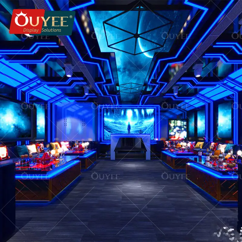 أثاث بار وصالات استراحة للنوادي الليلية، مناسب لديكور البارات الداخلية. 1