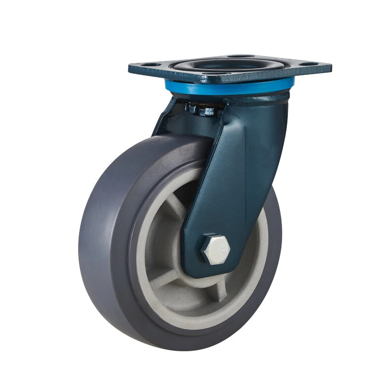Heavy Duty 4/5/6/8 Inch Tpr Castor Wheel Swivel Casters For Industrial Equipment 1