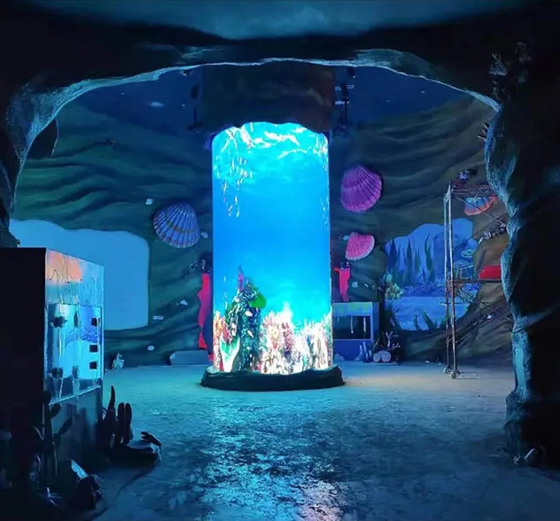 LED Cylinder Flexible LED Screen P3 HD for Exhibits | JunChen Display 1