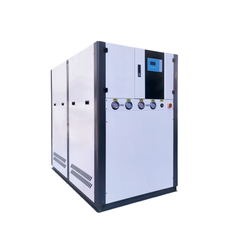 Enfriadora industrial de agua de 40 HP con compresor scroll, conforme a la norma CE. 4