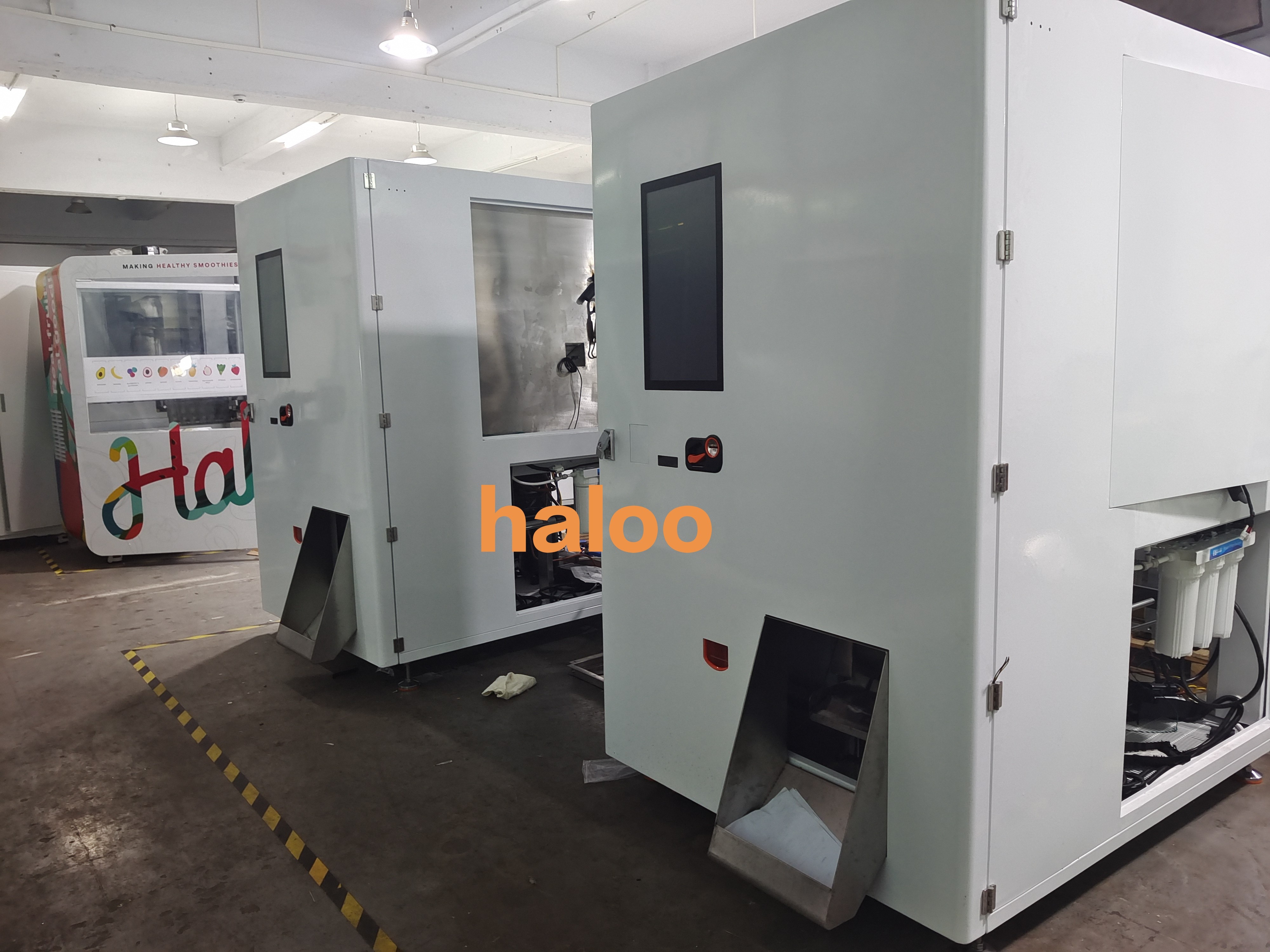 Haloo Vending Machine Supplier Outdoor Big Capacity Ice Cube Vending Machine Automatic Ice Vending Machine With Auto Bagging 7
