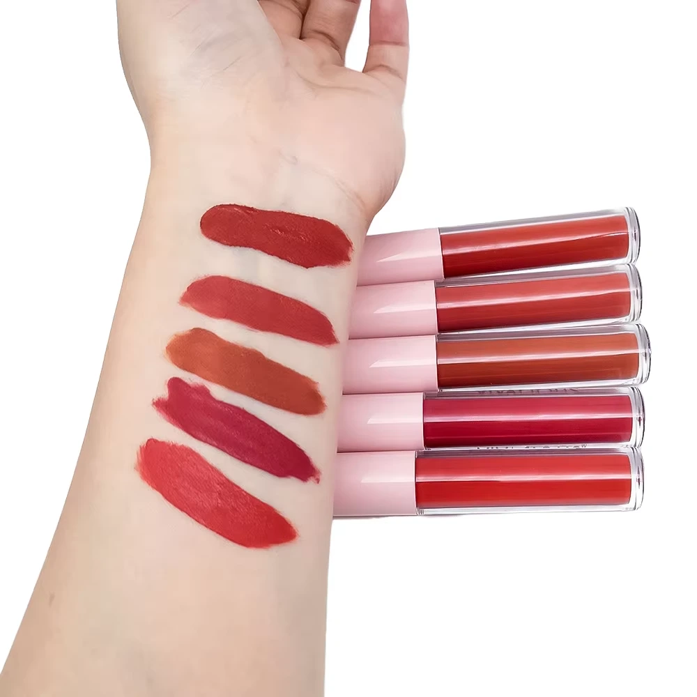 Mlm Custom High Quality Lipstick Long Lasting Lip Gloss Lip Plumping Essence Oil Organic Non-stick Nude Pink Lip Gloss Halal 1