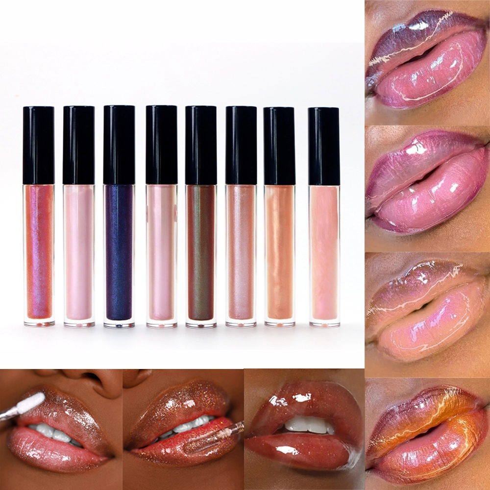 Mlm Custom Makeup Hot Vegan High Quality Glitter Lip Glosswaterproof Cruelty Free Glossy High Shine Shimmer Clear Lip Gloss 1