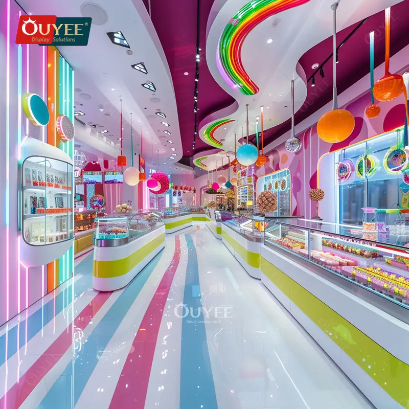 3D-Designservice: Süßwaren- und Snack-Präsentationsständer aus Holz für den Laden 1