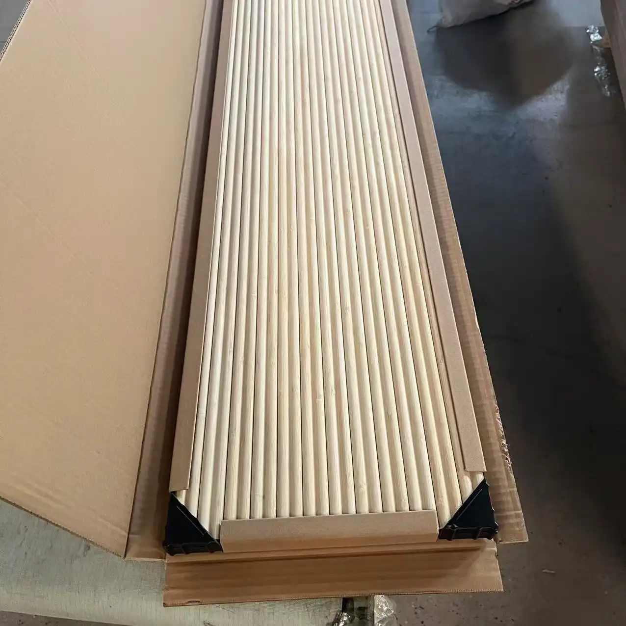 3D Wave Polystyrene Acoustic Wall Panel Flexible Wood Veneer Sheet White 1