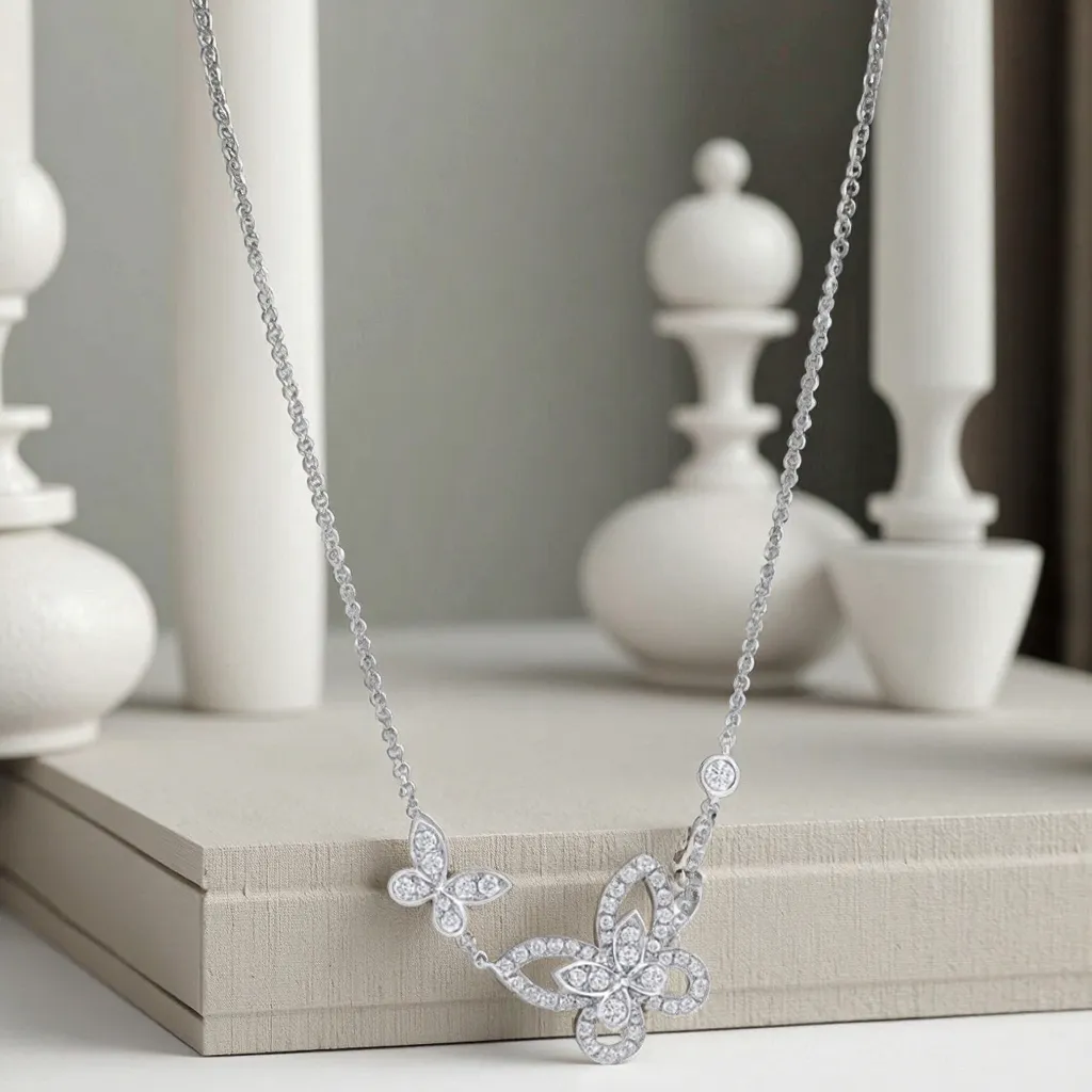 Modern Artificial Diamond Necklace Jewelry Wholesale - DKL Jewelry 4