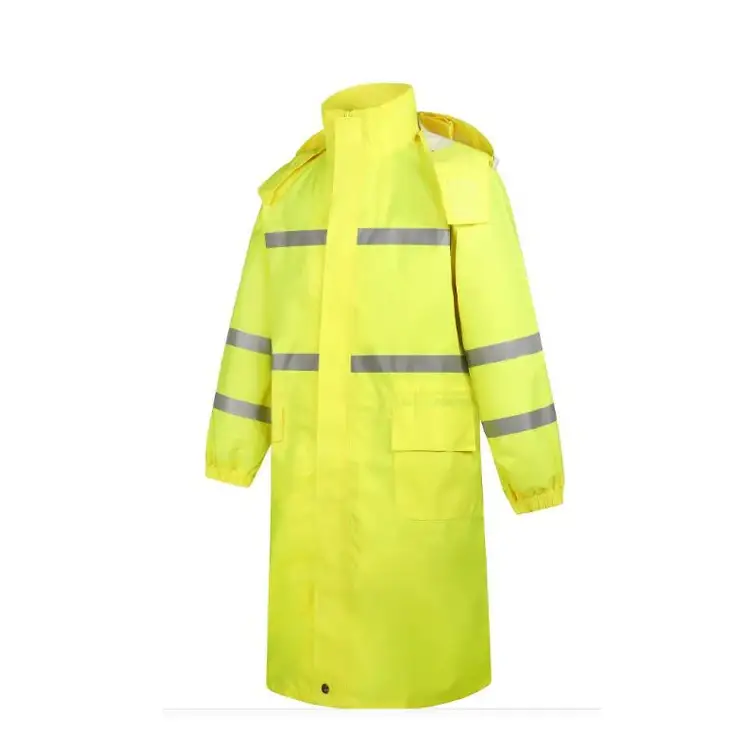 Manufacturer-Customized Waterproof Outdoor High-Visibility Safety Raincoat Workwear 1