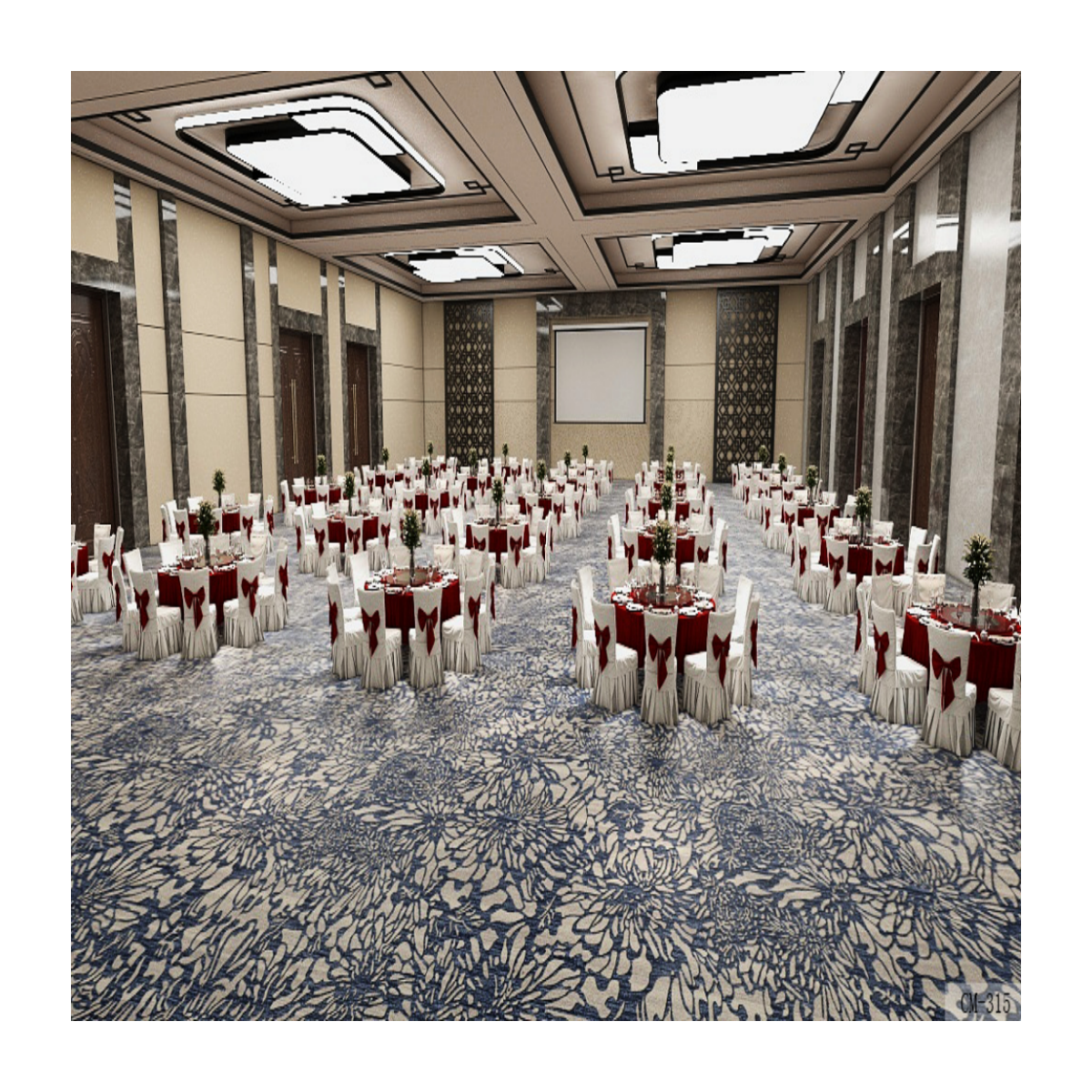 China Luxury Custom Axminster Carpet for Hotels & Living Rooms 1