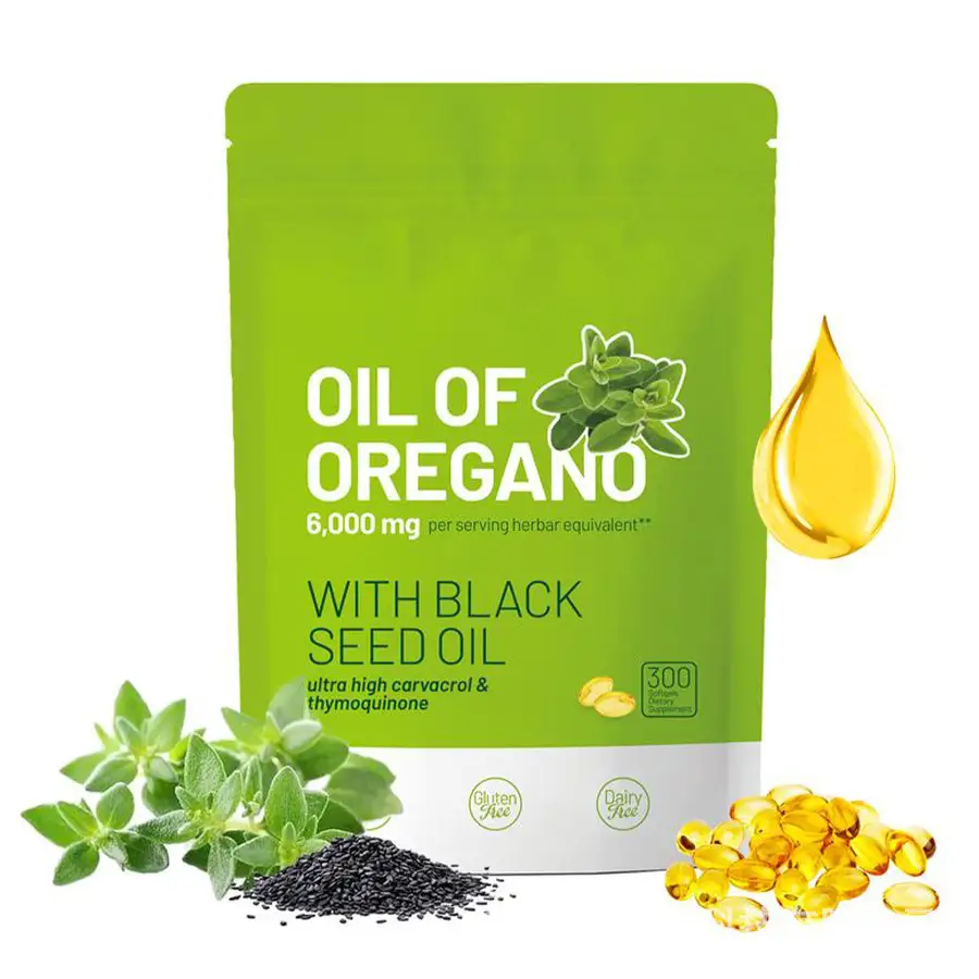 OEM Oregano + Black Seed Oil Softgels 300ct - Immune Support 1