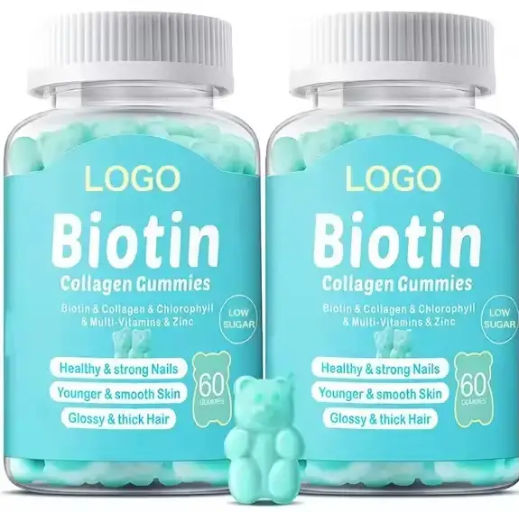 Biotin Collagen Vegan Gummy Bears Hair Skin Nails OEM/ODM 1