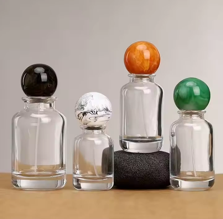 Customizable Glass Perfume Bottle with Atomizing Ball Cover 1