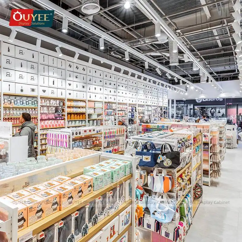 Gondel-Verkaufsständer aus Holz für Lebensmittelgeschäfte 1