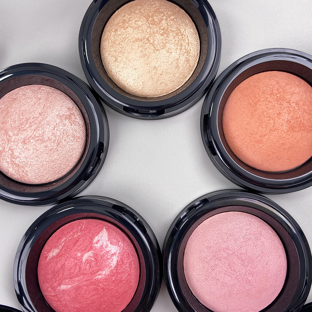 Mlm Custom Makeup Private Label Baked Blush Palette For Face Brightening And Contouring Makeup High-pigment Matte Powder Blush 1