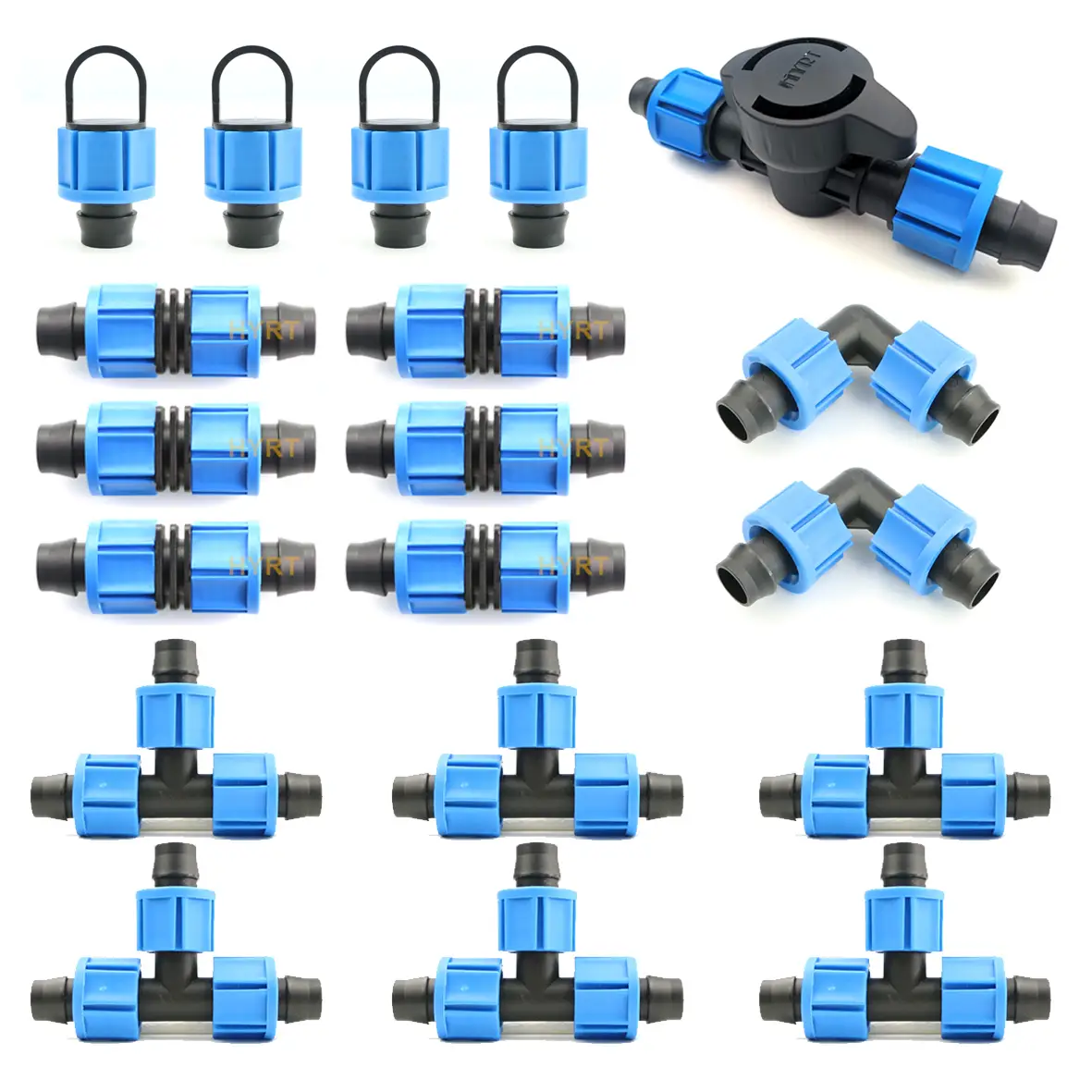 农业灌溉用滴灌带锁紧螺母启动-出水接头 1