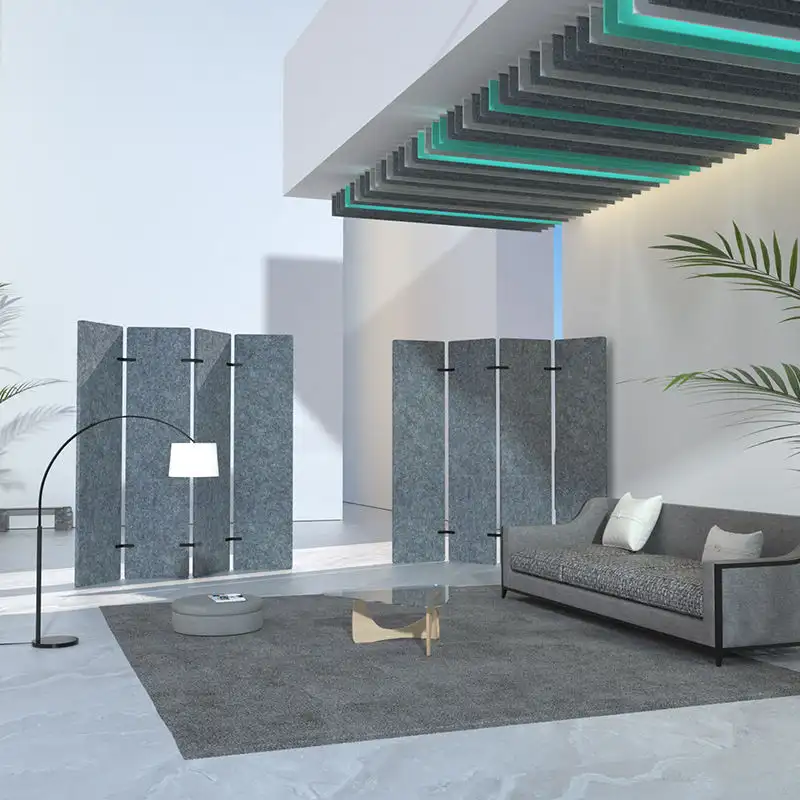 Painéil Fuaimiúla Inoiriúnaithe le Stíleanna Ilghnéitheacha le hÚsáid in Árasáin - Samhlacha 3T &amp; Grafaicí 1