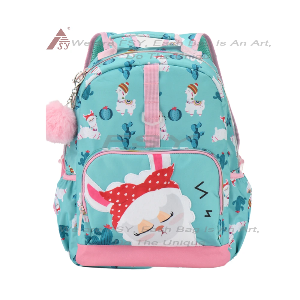 Knitted custom  Cute Girls Backpack Modern Fashion Backpack Kid School Bag Children Bookbags Kids Wholesale High End 1