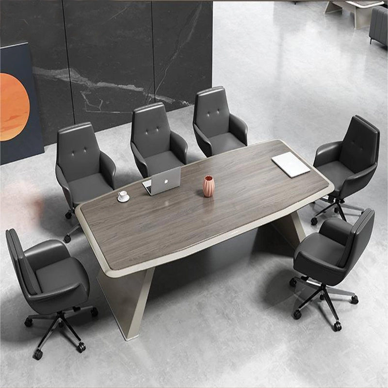 Table de réunion de bureau moderne et luxueuse en bois, très populaire 1