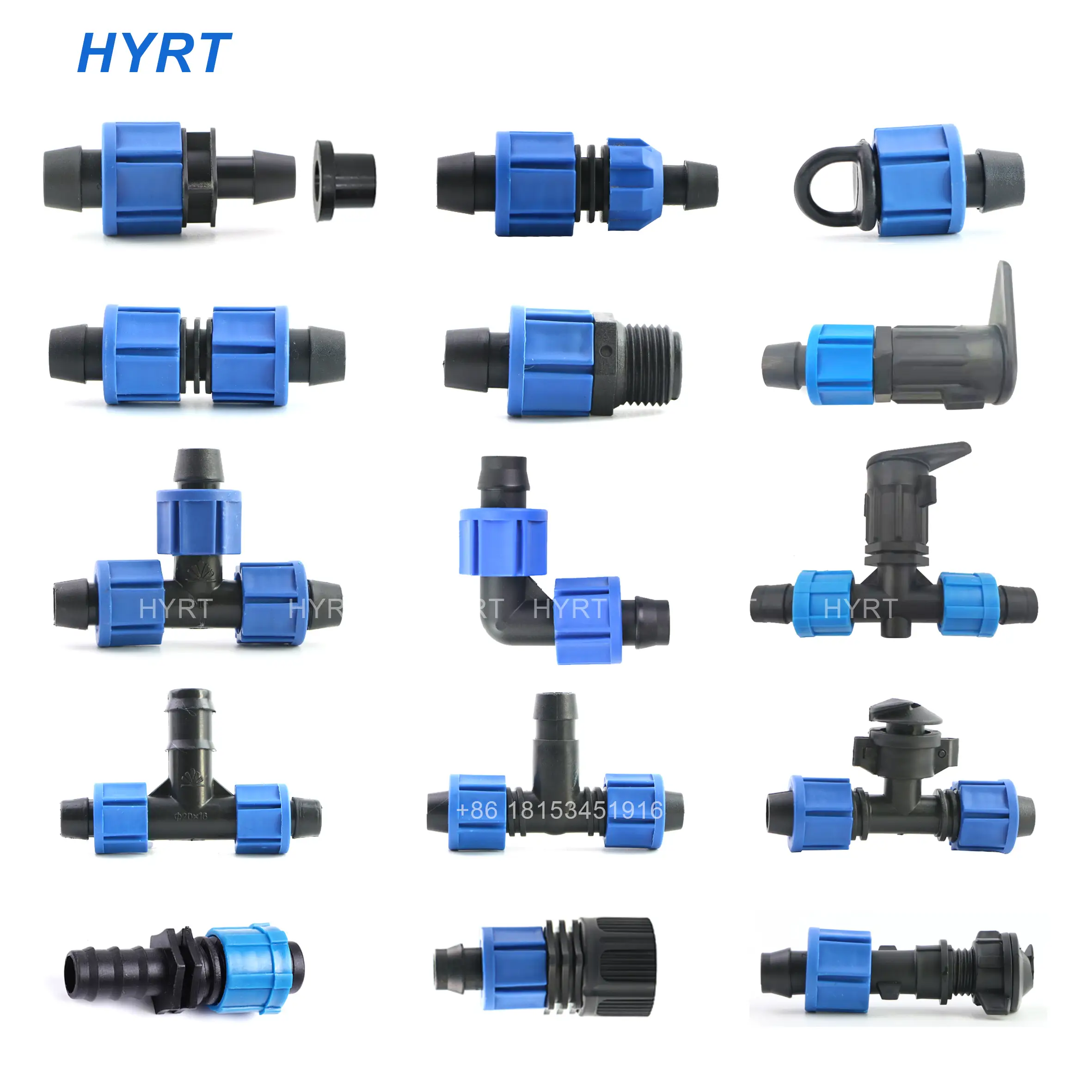 塑料锁紧三通螺母-锁紧旋转接头 16/20mm滴灌管 1