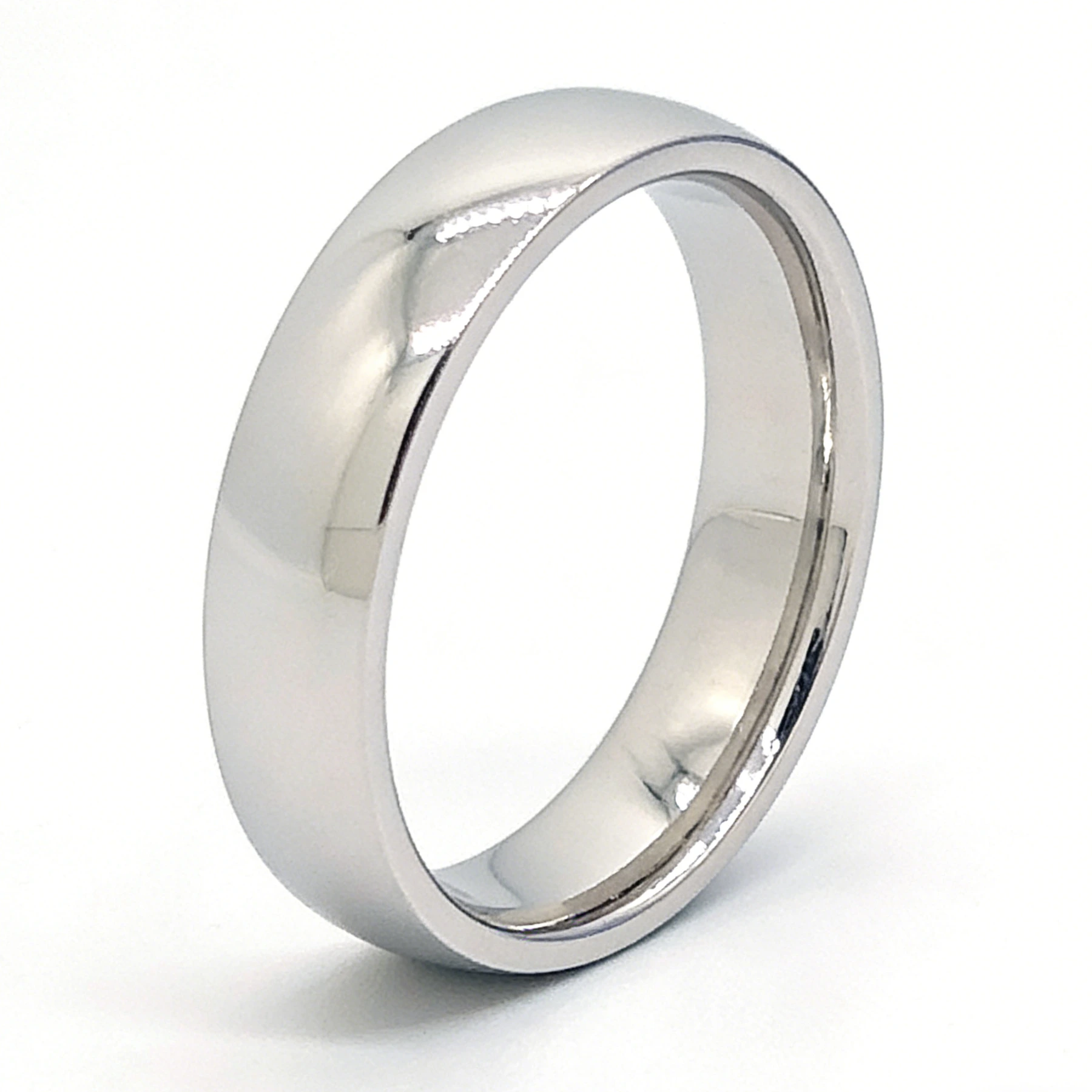 Semplice anello di fidanzamento per coppia in oro massiccio 9k lucidato, fedi nuziali 1