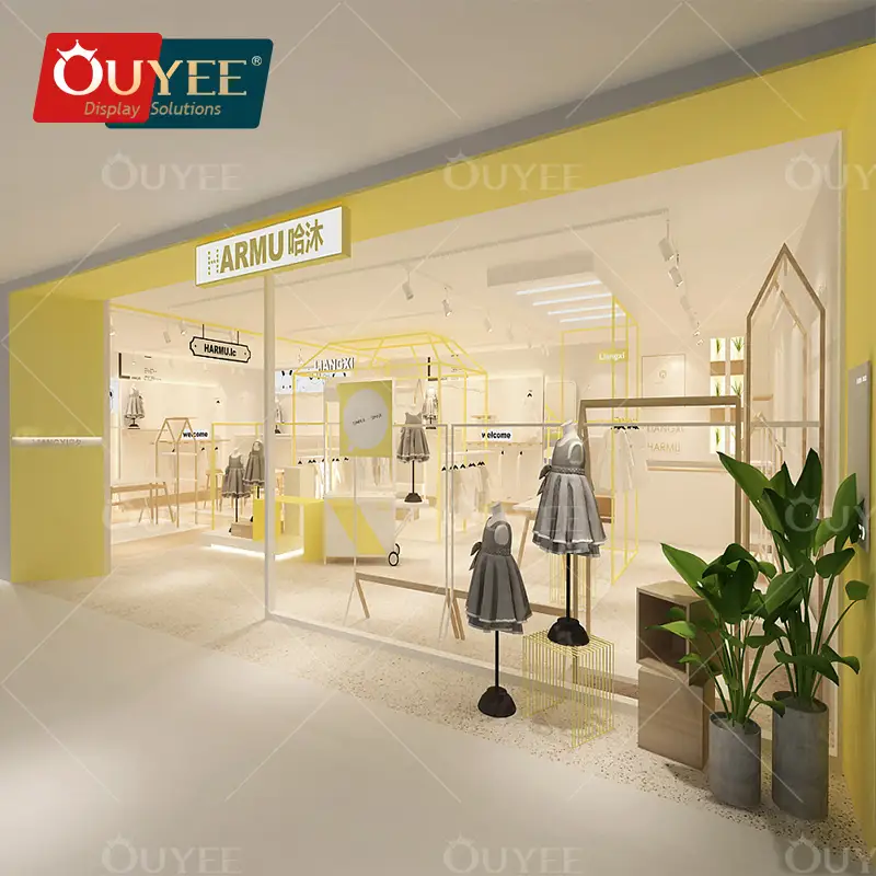 أرفف عرض ملابس الأطفال ووحدات عرض النوافذ 1