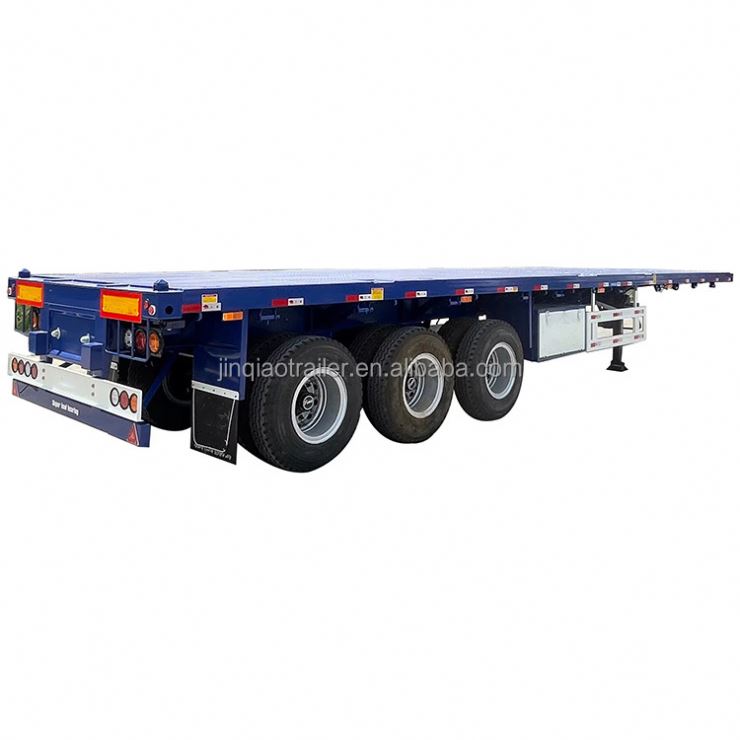 3 Axle 40 Self Loading Trailer Truck,20 Ft Skeleton Container Side Lift 2