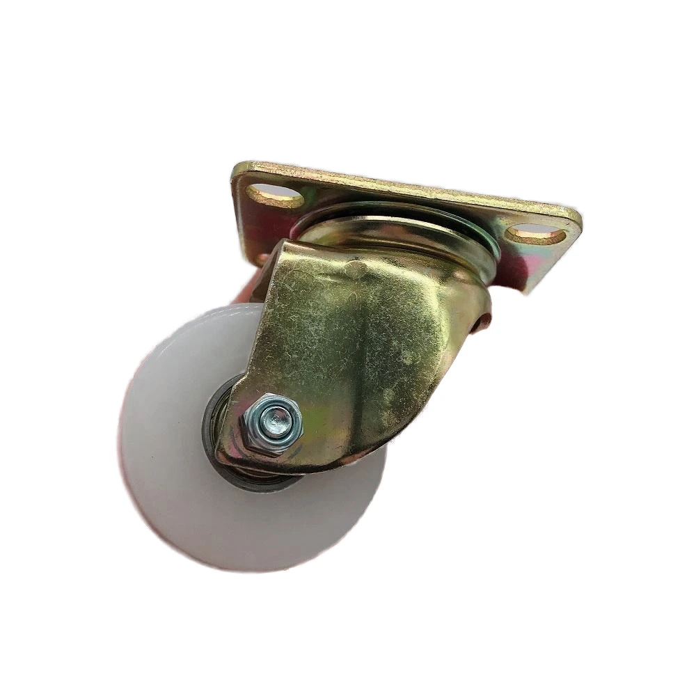 Small And Heavy Duty 50mm 2 Inch 150kgs Double Ball Bearing Casters White Universal Pp Caster Wheels 1