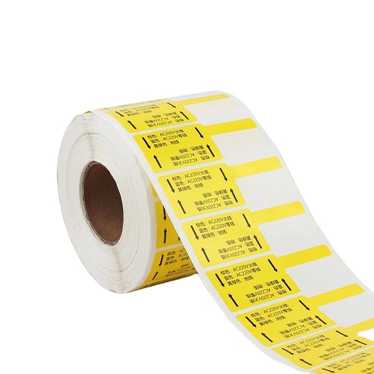 Custom Printable Fluorescent Self-Adhesive Cable Logo Labels 1