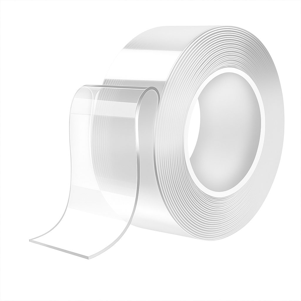 Transparentes Nano-Gel-Klebeband – Starkes, abwaschbares, wiederverwendbares Montageklebeband 1