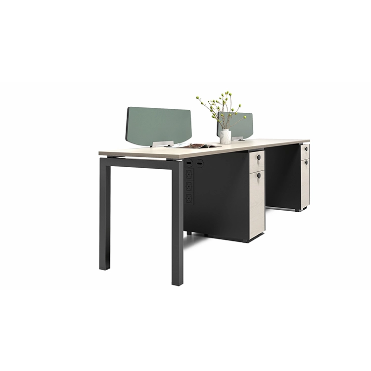 Bureau modulaire extensible en bois, moderne et professionnel pour 2 personnes, de conception moderne. 1