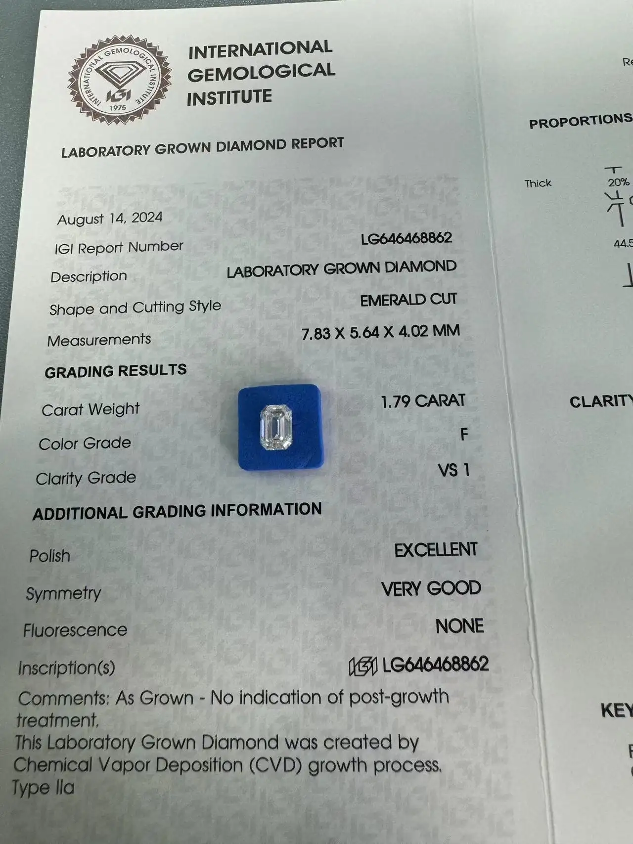 Best Lab Diamond Emerald Cut Company 3