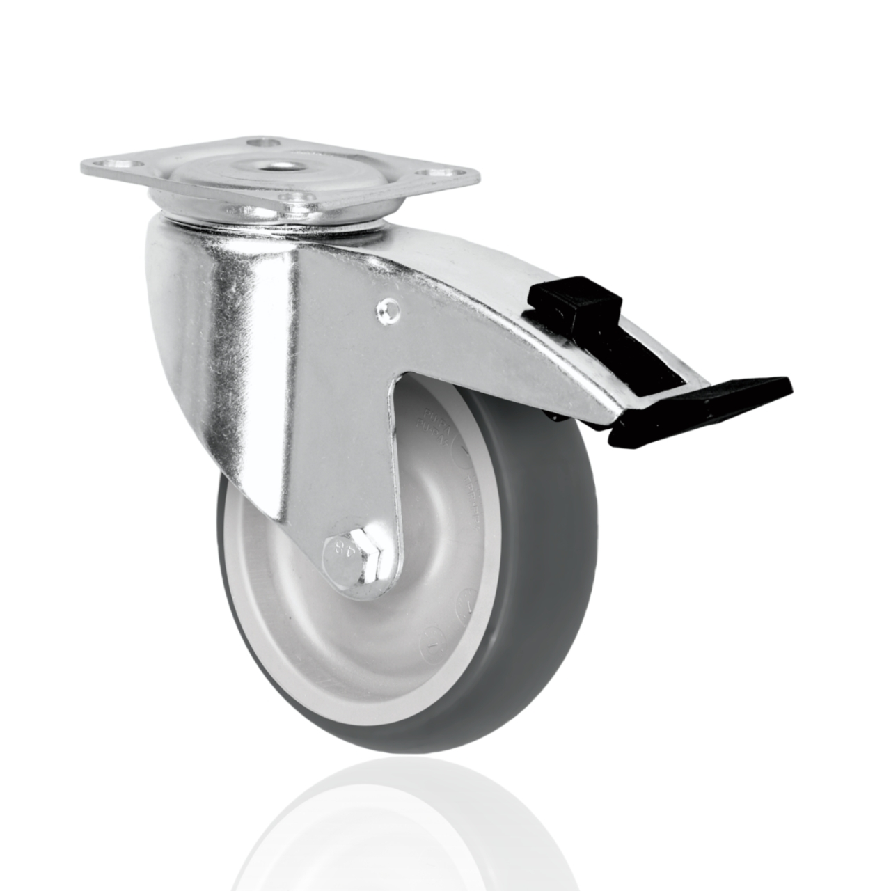 Best Selling 4 5 Tpsj Brake 100kg Load Capacity Medium Duty Caster Wheel For Large-scale Catering 1