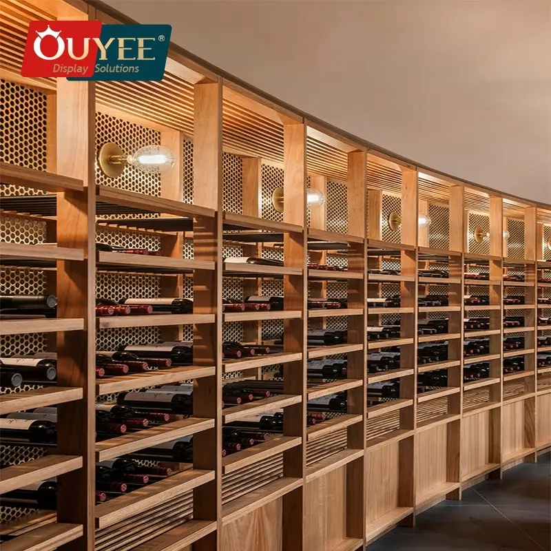 Présentoir à vin et porte-verres à vin en fer bronze - Support de style européen 1