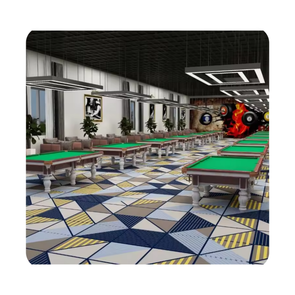 Piastrelle di moquette di lusso personalizzate Akminster per rivestire l'intera superficie di locali notturni. 1