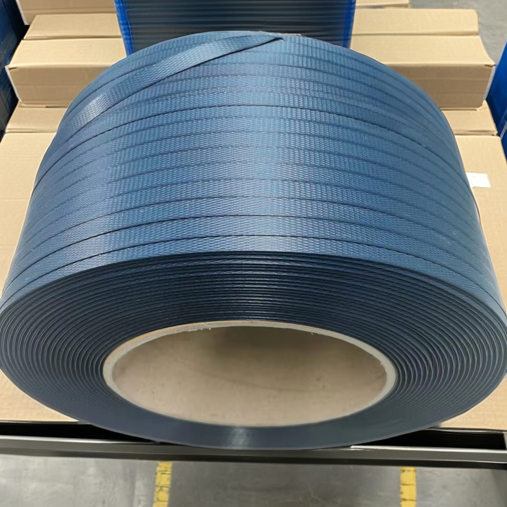 Blue PP Strapping Packaging Plastic Strap Roll for Pallet and Box Sealing 1
