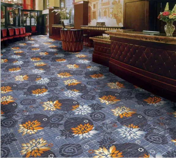Custom 80% Wool 20% Nylon Casino Red Runner Carpet 4