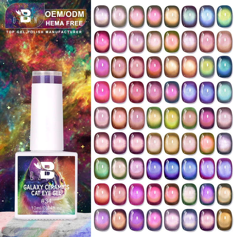 Esmalte en gel para ojos de gato no tóxico Bozlin, gel magnético cerámico Galaxy sin hema 1