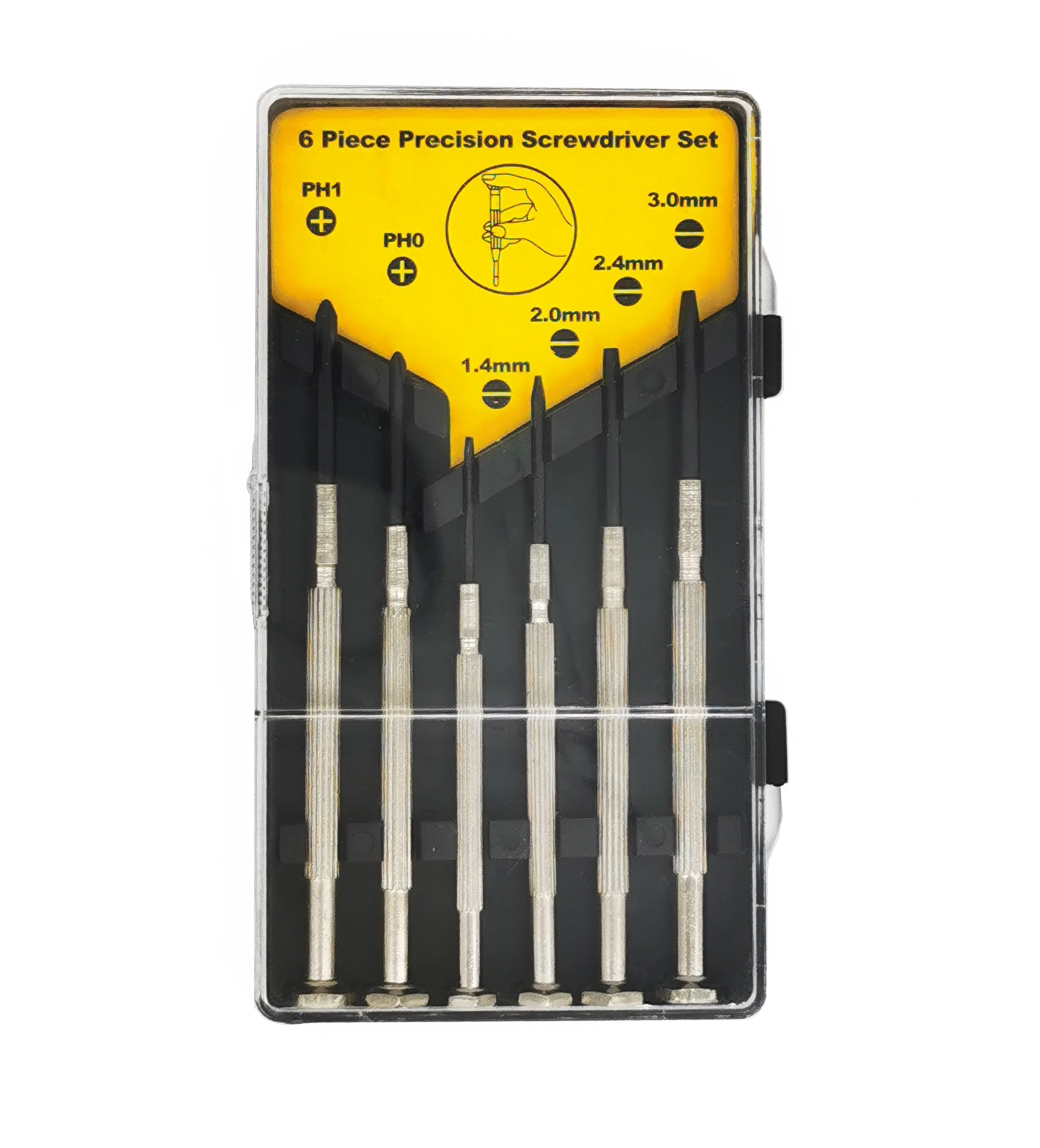 Juego de destornilladores de precisión de última tendencia 2024, venta al por mayor en China, 6 piezas, acero Torx, herramienta multiusos para reparaciones DIY, caja personalizable OEM 1