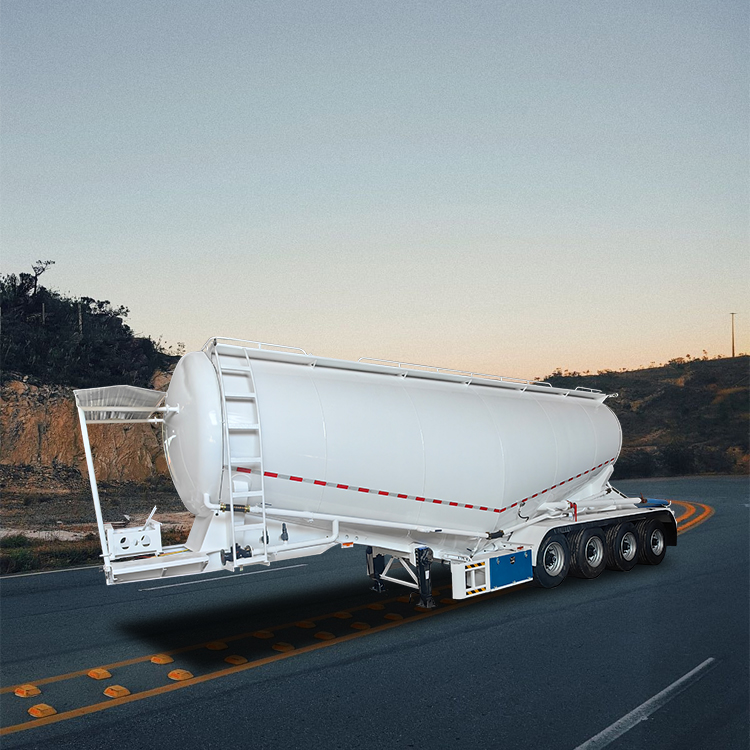 4 essieux Dry Powder Transport Tank Trailer 5