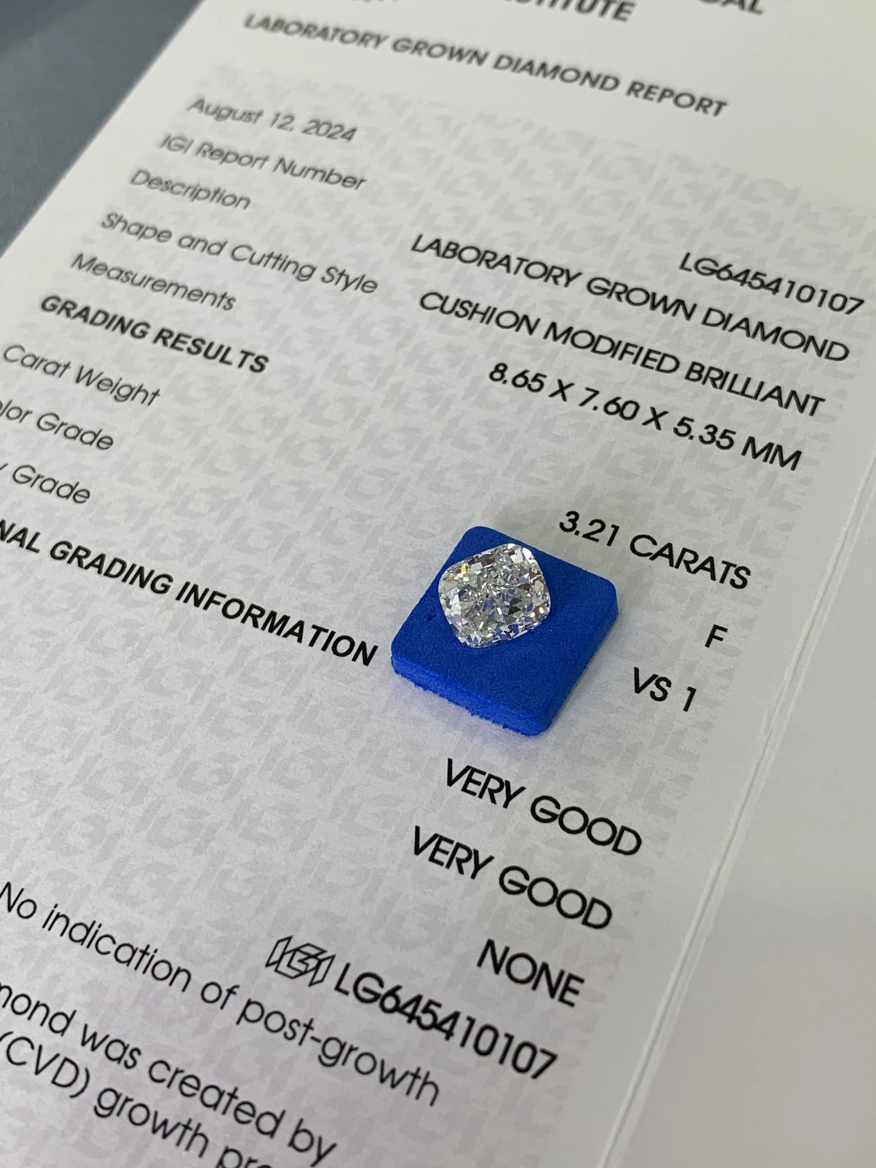 Lab Diamond Cushion Cut Fancy Shape Lab Diamond Wholesale - DKL Jewelry 3