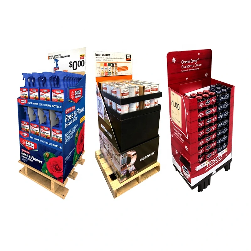 Custom Retail Quarter Pallet Cardboard Displays 1/4 Pallet Fsdu Home Lowes Depot Modular Quarter Pallet Display Bins 1