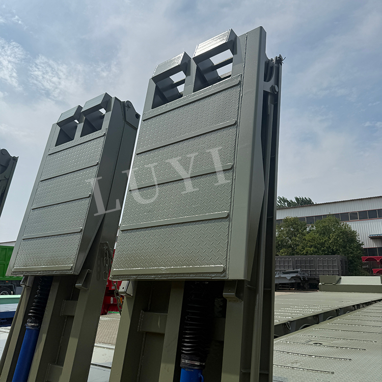 Machinery Transportation Trailer Lowbed Semi Trailer 5