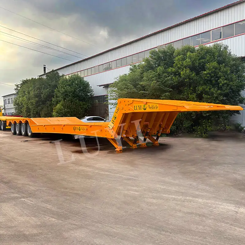 2/3/4 Axle Folding Gooseneck Truck Trailers 1