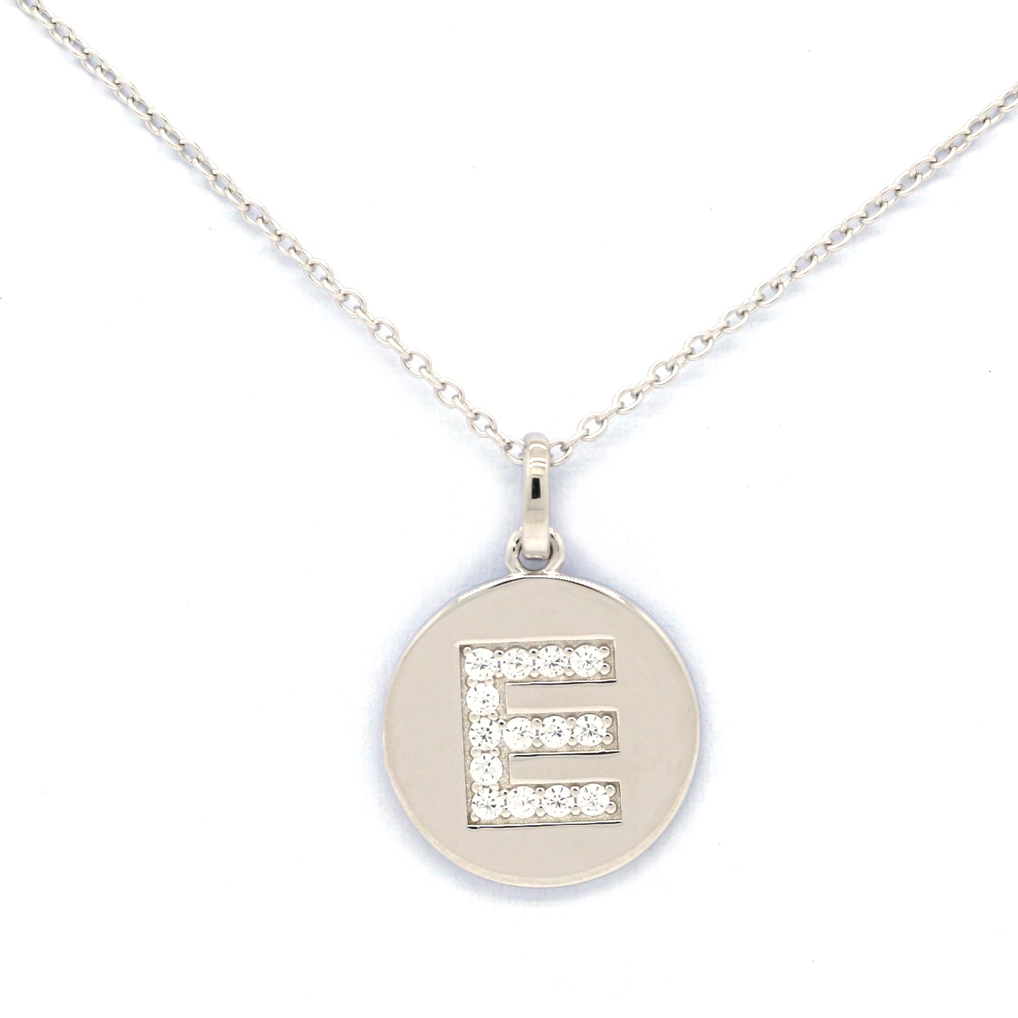 Collana con diamante sintetico taglio brillante rotondo Vs, stile semplice, catena in argento 925 con incastonatura a griffe 1