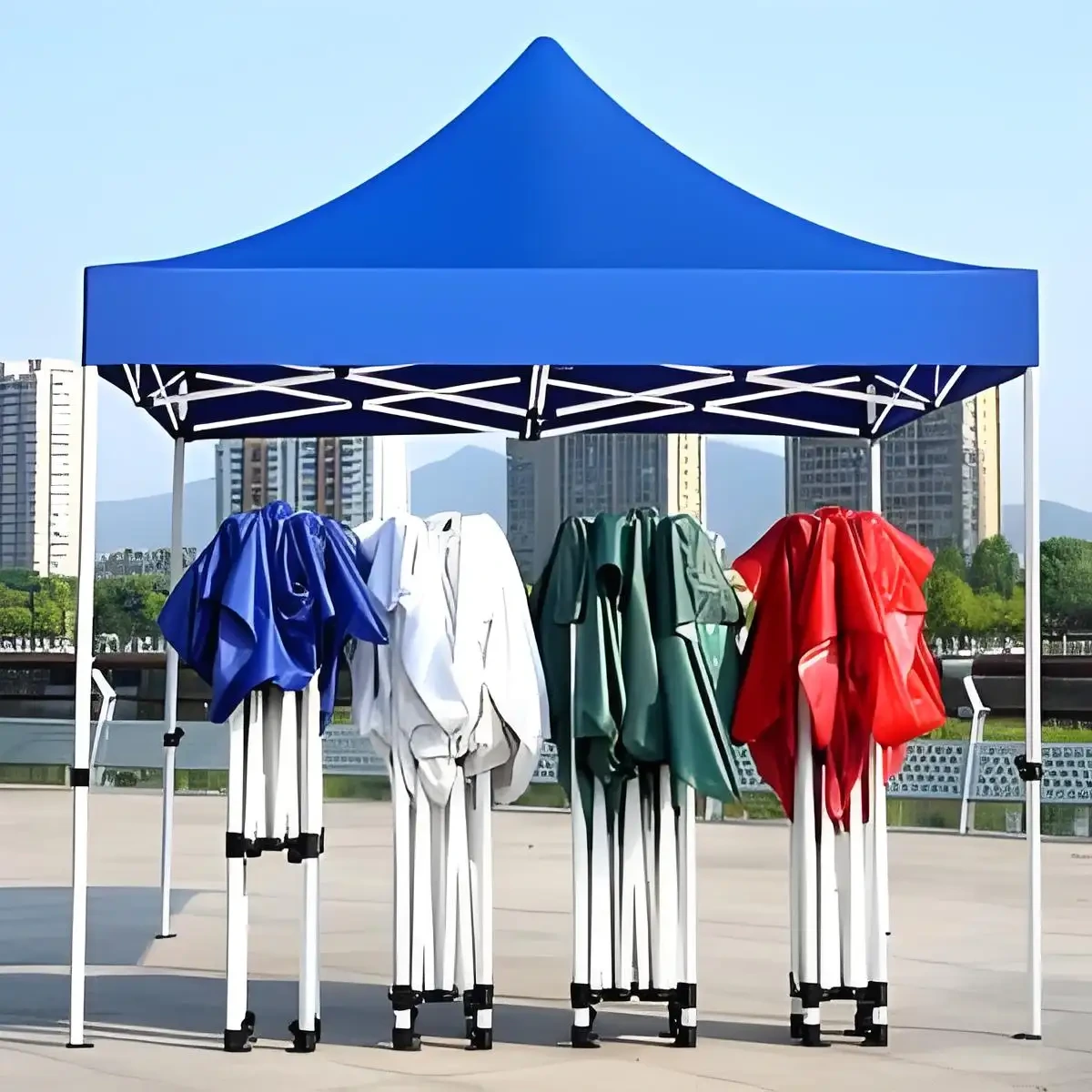 10x10 Pop-Up-Überdachung, sechseckiger Rhombus-Rahmen, Sonnenschutz für den Außenbereich für Camping, Partys, Veranstaltungen, gewerblicher Pavillon 1
