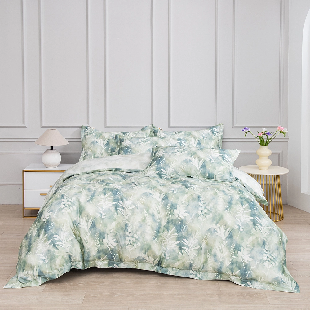 أطقم أغطية لحاف مطبوعة رقميًا، مصنوعة من الليوسيل بنسبة 100%، طقم مفروشات وأطقم أغطية لحاف 1