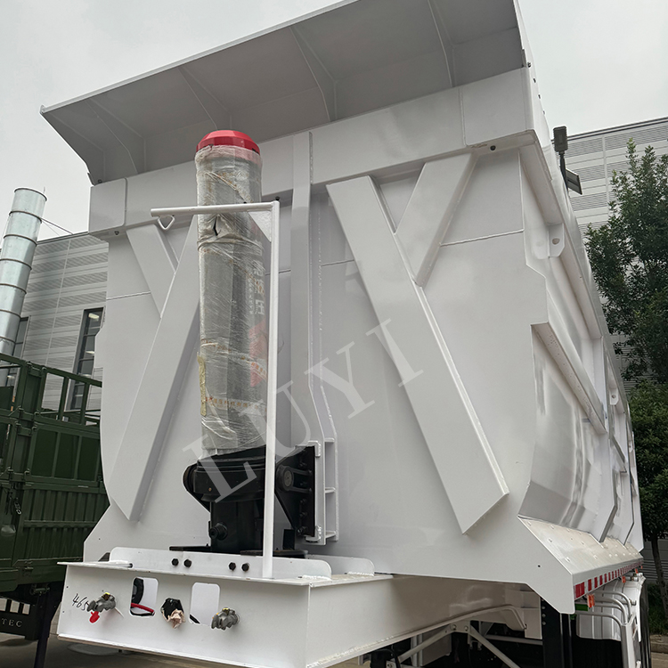 3 Axles Hydraulic Cylinder Rear Dump Trailer | LUYI 3