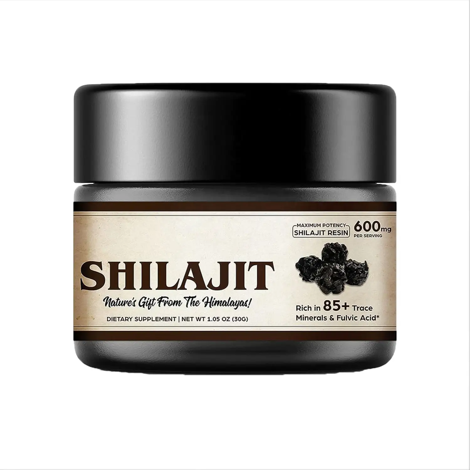 Pure Himalayan Shilajit Resin Fulvic Skin 15-50g OEM LtBrown 1