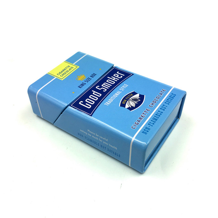 New Arrival High Fashion Custom Print Squared Plain Cigarette Pack Tin Box With Hinged Lid Wholesale 1