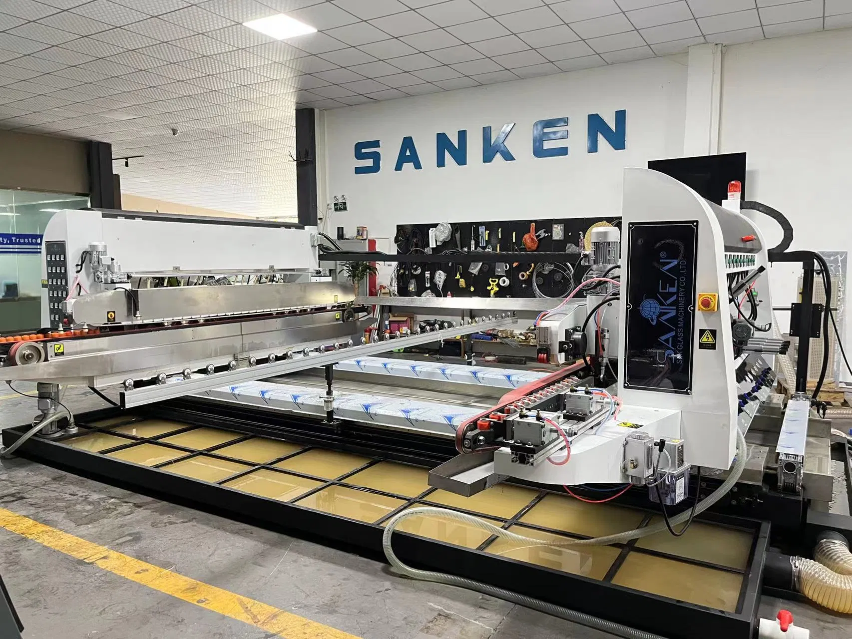 SANKEN Glass Straight Line Double Edging Machine-SKDE-6024A