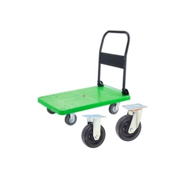 Foldable Platform Trolley Comfortable Grip Warehouse Plastic Trolley Platform Trolley 1